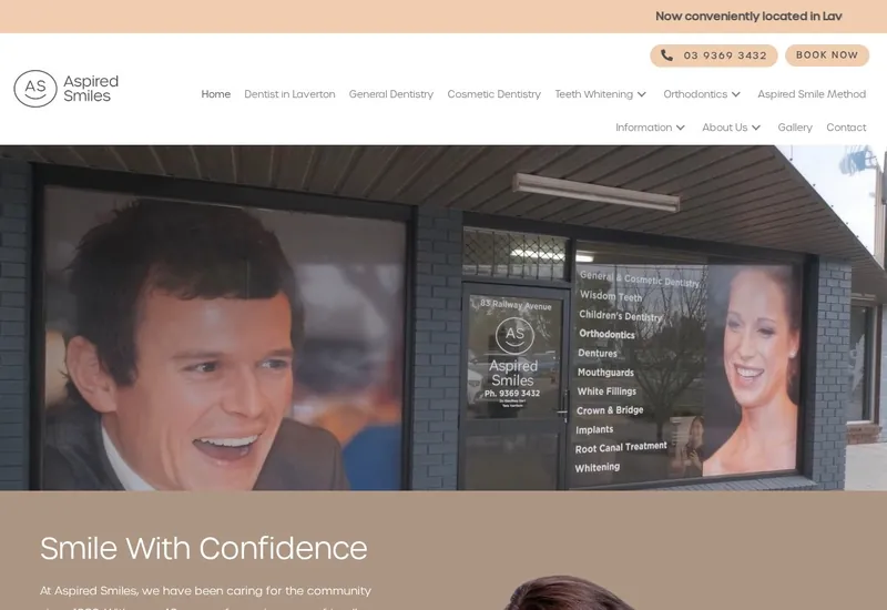 Aspired Smiles website