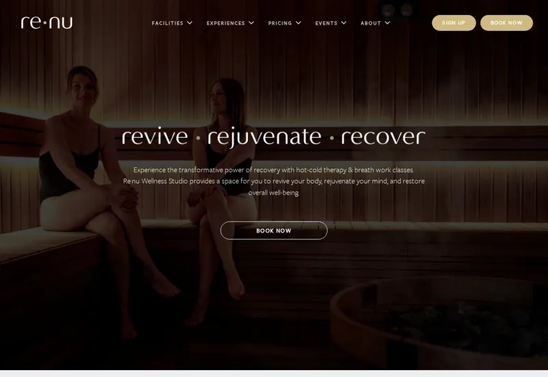 Re·nu Social Wellness website