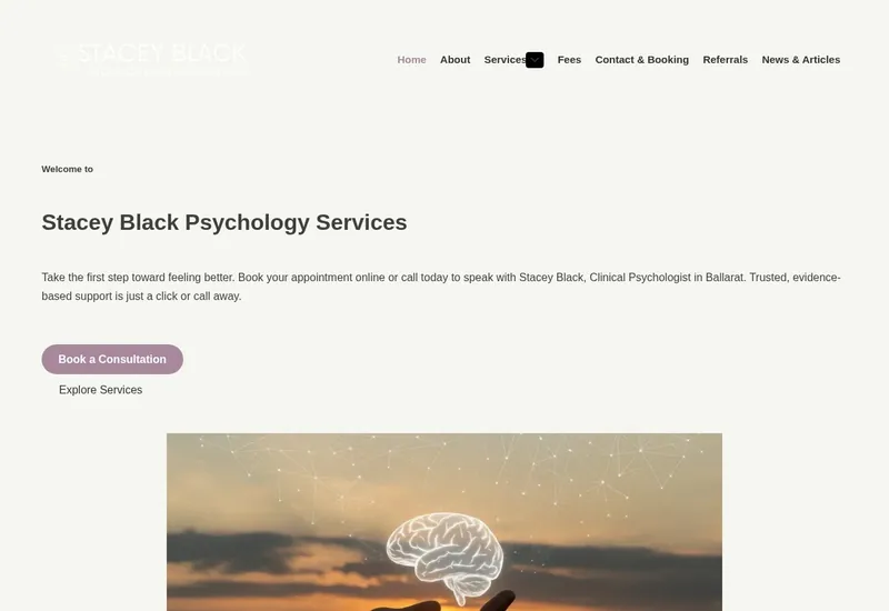 Stacey Black Psychology website